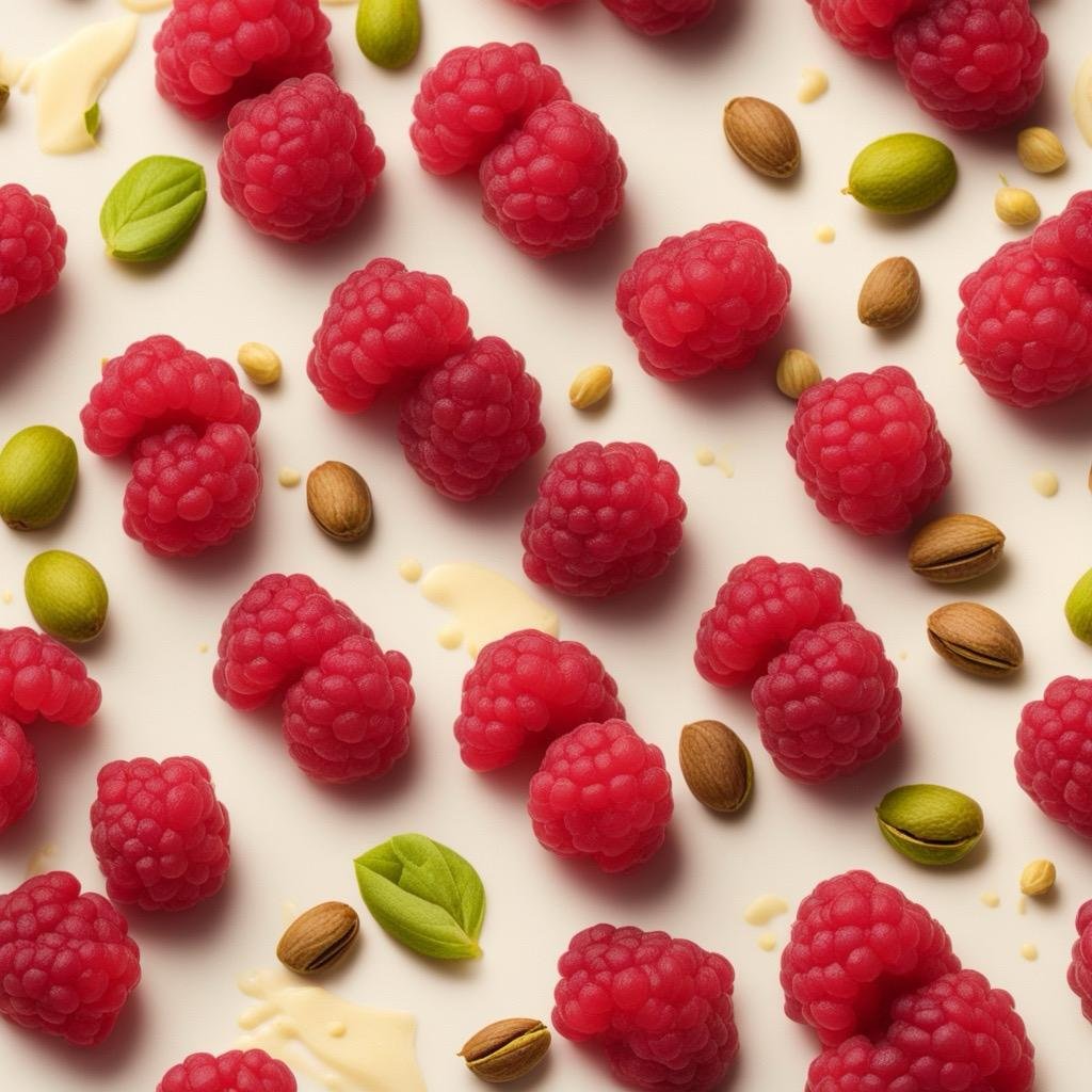 Pistachio raspberry ice cream